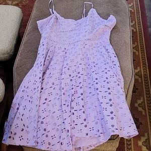 Purple Eyelet Venus Dress